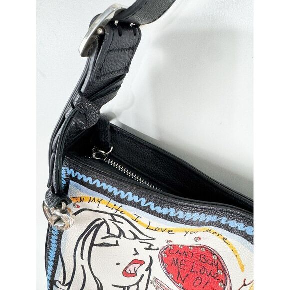 Brighton Shout It Out Fashionista Shoulder Bag Purse Artist Design Artsy - Picture 4 of 12